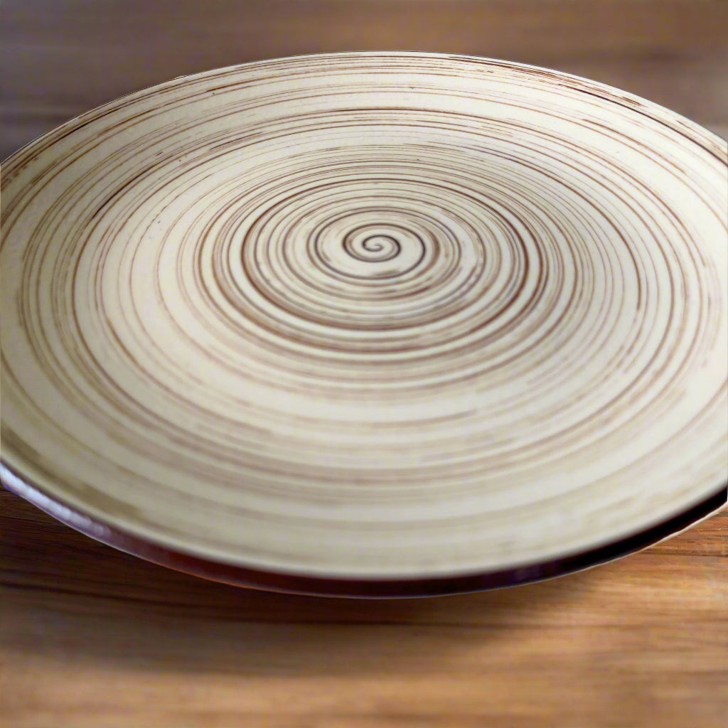 Faded Spiral Small (7 inch) & Large (10 inch) Plate Combo