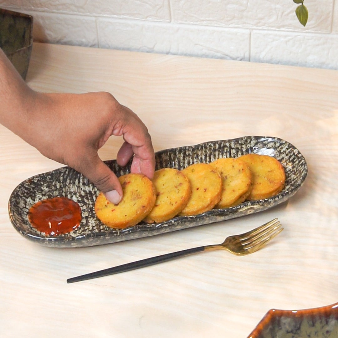 Stoneware Long Platter
