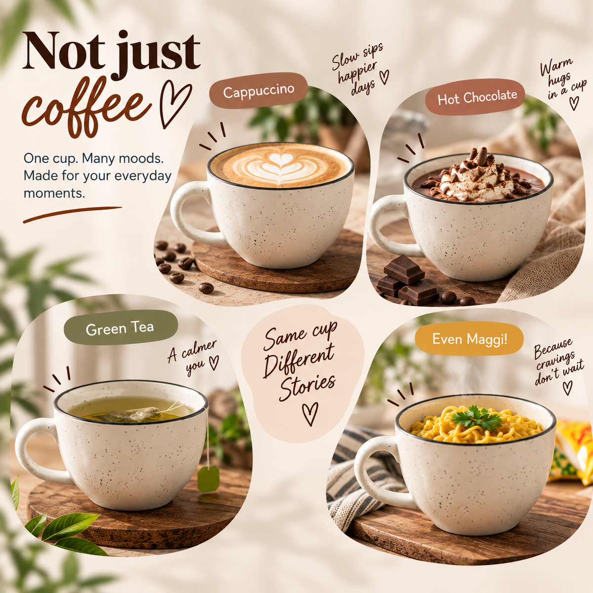 Ceramic Coffee Cup (320ml) | Cappuccino Cup