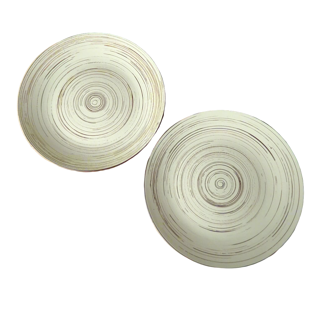 Faded Spiral Large Plate 10 inch