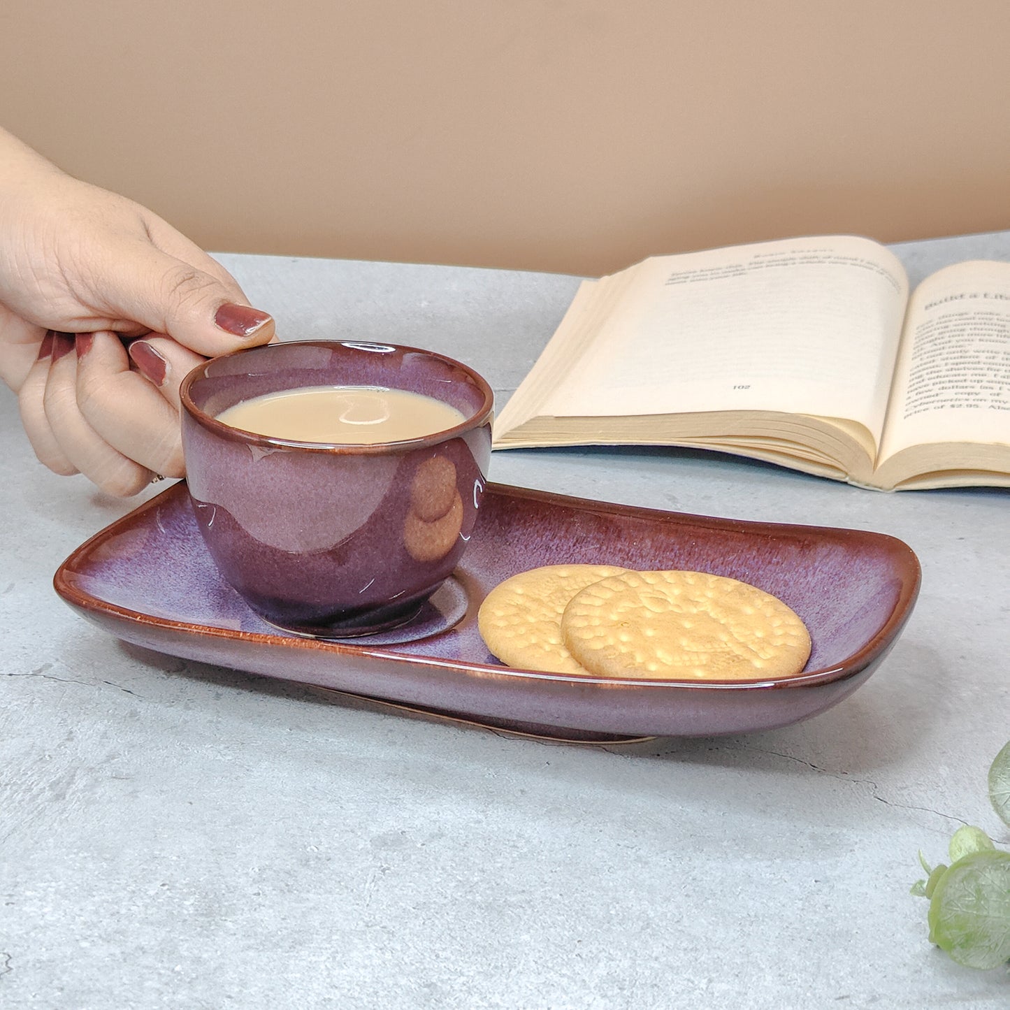 Sip & Snack Cup with tray