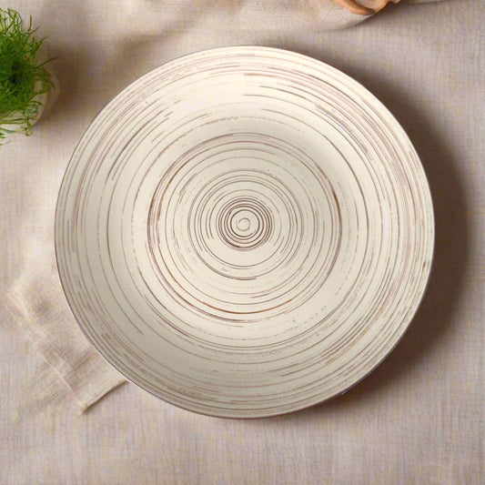 Faded Spiral Large Plate 10 inch