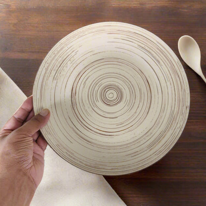 Faded Spiral Large Plate 10 inch