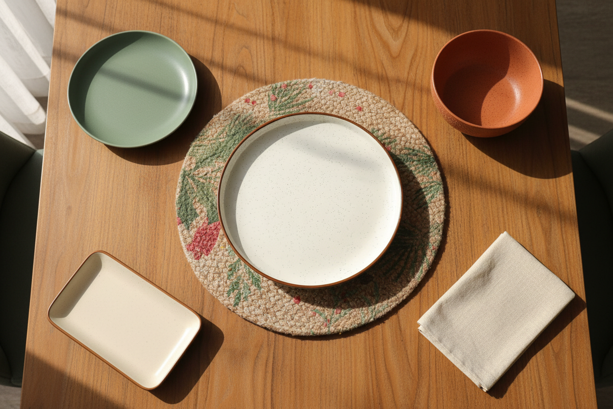 Canvas Serving Platter 10 inch