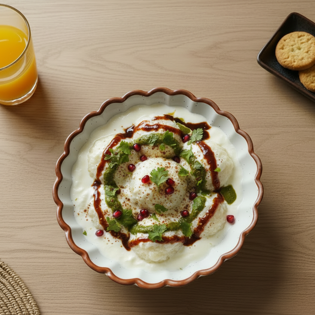 White Petal Ceramic Snacks Plates Set of 4 (5.5 Inch Each)