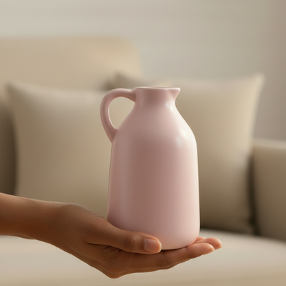 Kettle Pastel Pink Flower Vase 6.5 inch