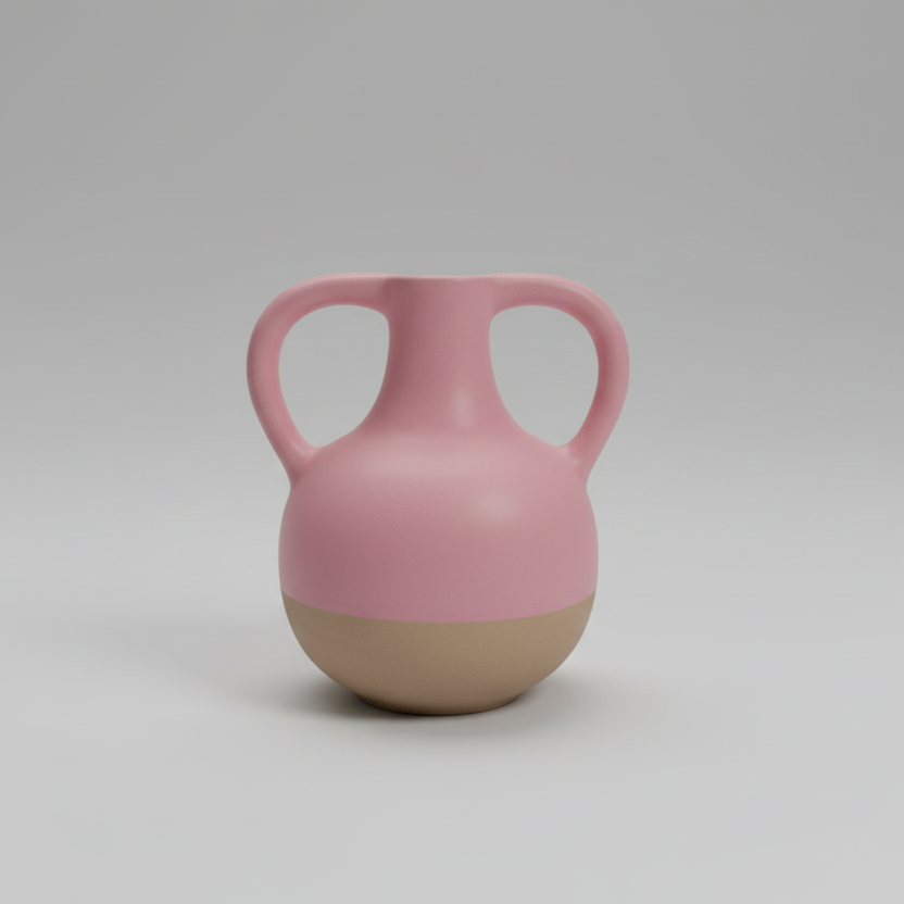 Jug Pastel Dual tone Flower Vase 5.5 inch