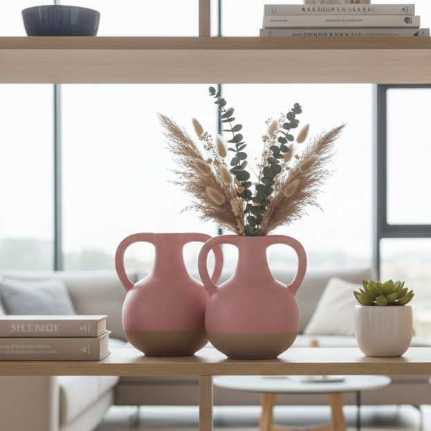 Jug Pastel Dual tone Flower Vase 5.5 inch