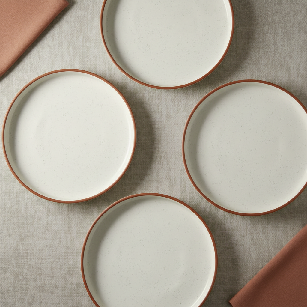 Ceramic Pasta Plate (10 Inch) – Minimal Snack & Serving Plate