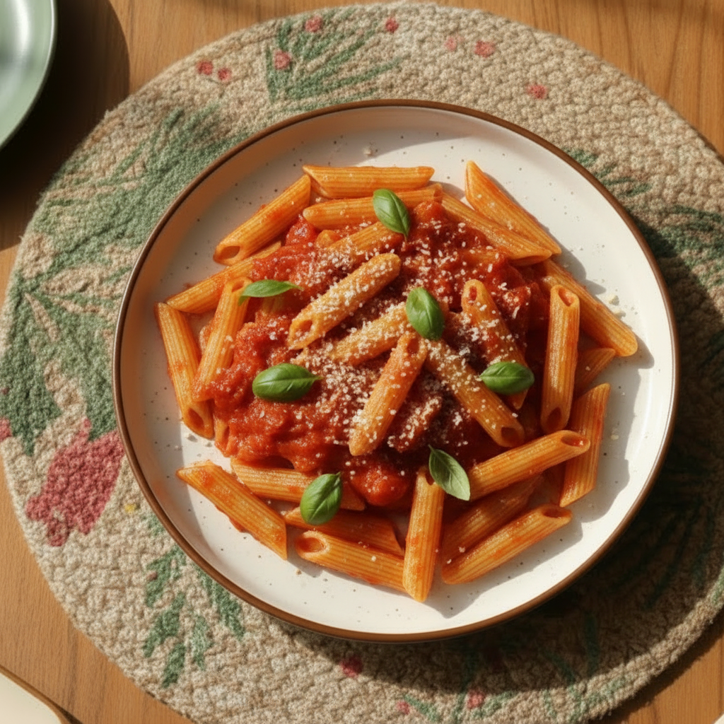 Ceramic Pasta Plate (10 Inch) – Minimal Snack & Serving Plate