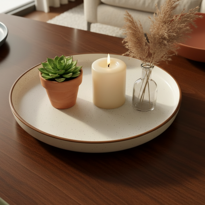 Canvas Serving Platter 10 inch